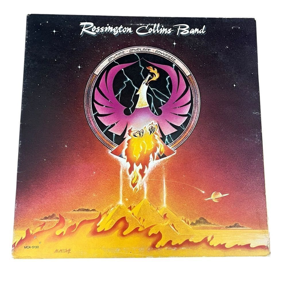 ROSSINGTON‎ COLLINS BAND ANYTIME, ANYPLACE, ANYWHERE LP 12” 1980 VINYL RECORD